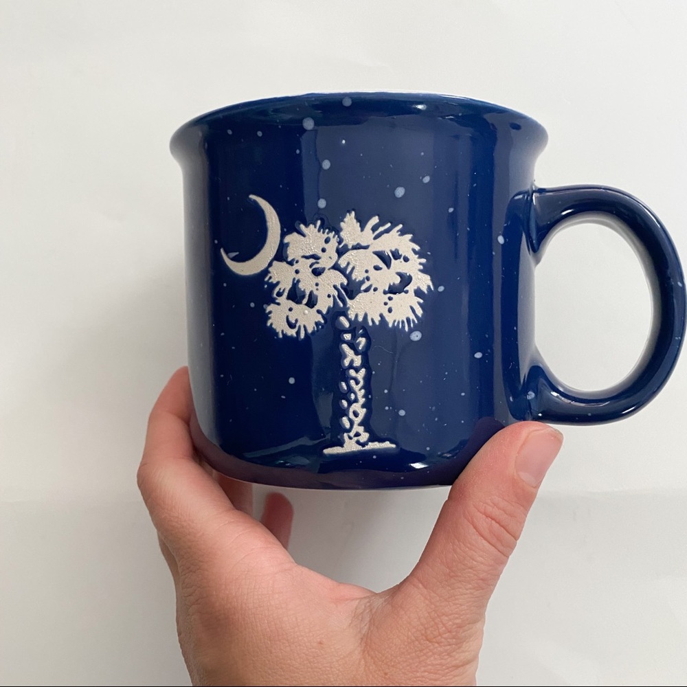 South Carolina palmetto navy camp style mug
